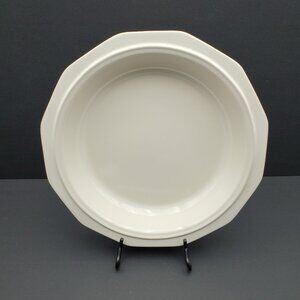 Pfaltzgraff Heritage White Pie Plate Deep Dish Paneled Rimmed Plate